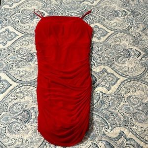 red mini dress/ worn once/ great condition